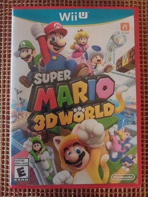 Super Mario 3D World (Nintendo Wii U, 2013) Complete With Manual
