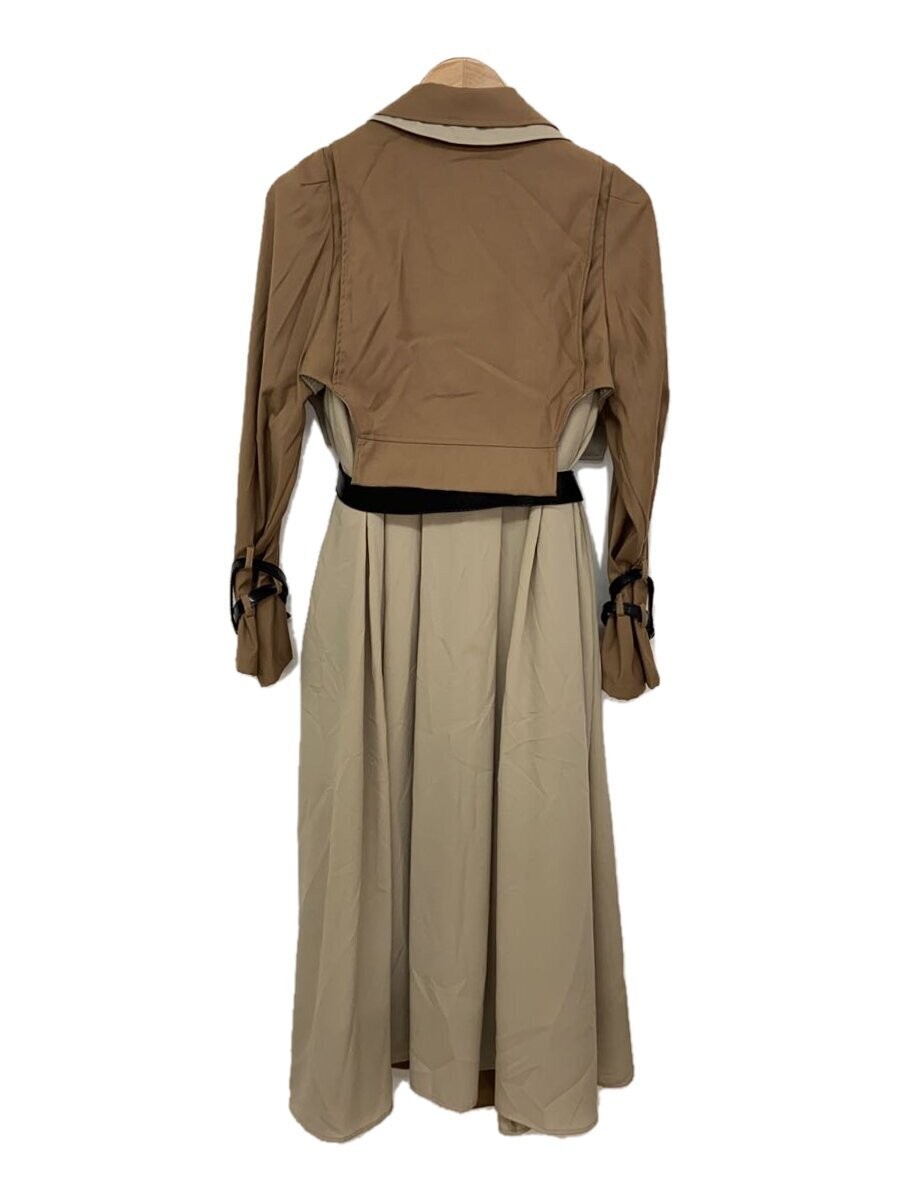 AMERI Camel Polyester Plain M Coat RIDERS DETAIL … - image 2