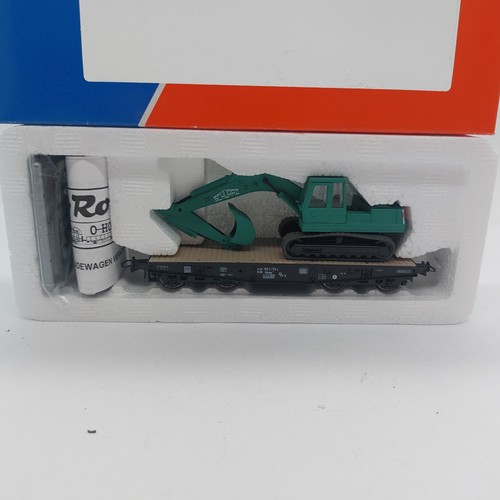 Roco 47177 HO Schwerlastwagen mit Bagger Schwarz Bau | Zustand: Neu