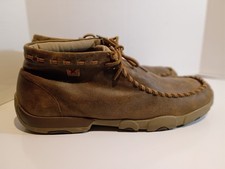 Mens Twisted X Chukka Driving Moc Taupe Twist...