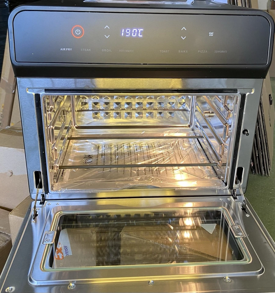 HYSapientia 1800W Heißluftfritteuse XXL mit Umluft & 8 Programme Backofen - Bild 2 von 4