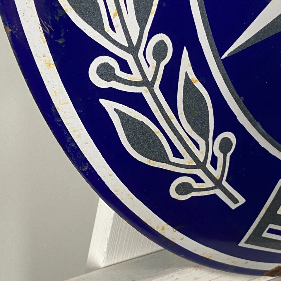 Mercedes-Benz Enamel Sign - Ø 50cm (19.7") - Nice Garage Big Nostalgic Wall Sign - Image 3 of 4