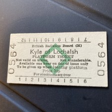 PLATFORM  TICKET.  (  kyle. Of. Lochalsh.    )