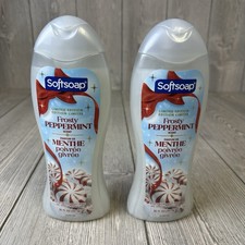 2x Softsoap Frosty Peppermint Holiday LimitedEdition Moisturizing Body Wash 20oz