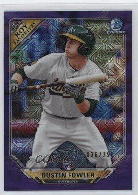 2018 Bowman Mega Box Purple Mojo Refractor 36/250 Dustin Fowler Rookie RC 1i72