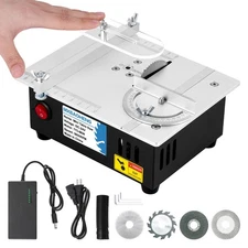 MXBAOHENG Mini Table Saw S3 Portable Precision Craft Table Saw, 1/2" Adjustab...