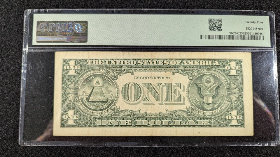 $1 2013 FRN Phil FR#3002 C ink smear error 25 VF POP 1 - Image 4 of 4