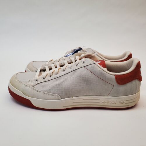 Vtg NOS Adidas 038299 Rod Laver NB Chalk Deep Orange Men's Shoes Sz 14 - Picture 2 of 15