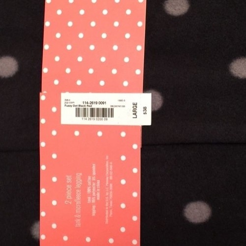 NEW FLIRTITUDE WOMENS TANK & LEGGING LOUNGE SLEEP SET SIZE L RED & BLK RET$38 - Picture 2 of 2