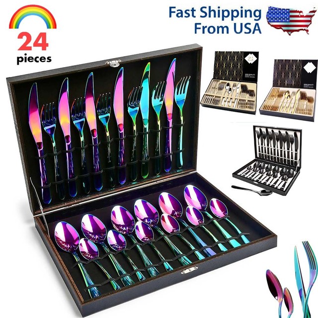 Monarch Silver Matte 30 Piece Stainless Steel Flatware Set Service For 6 For Sale Online Ebay