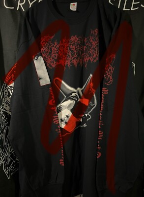 Worm Gloom Band Longsleeve Shirt Size 2XL Death Metal Black Doom