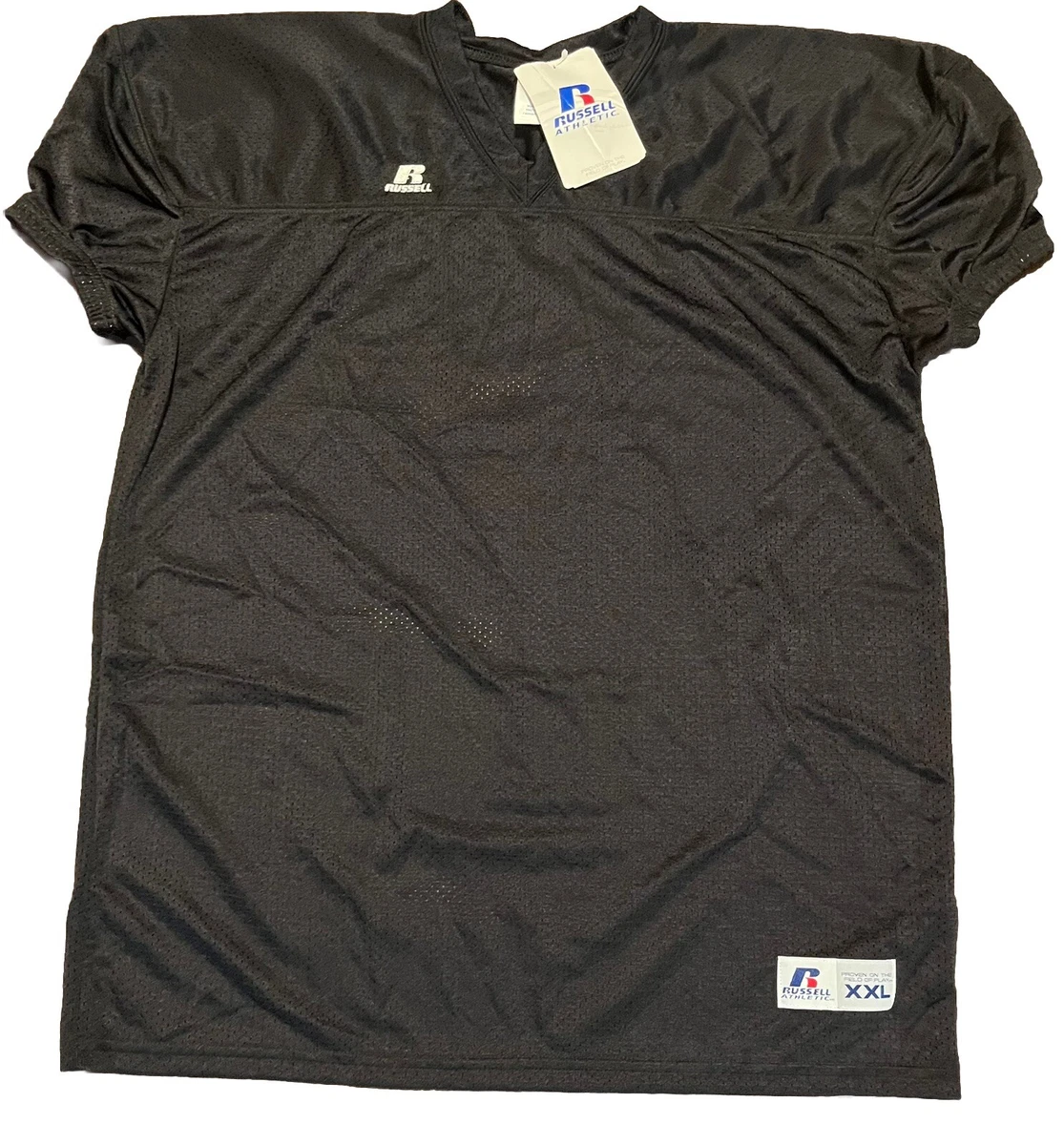 Maillot De Football Russell Athletic Youth XL Blanc – Maille, Manches Courtes, Neuf Avec étiquette