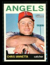 2013 TOPPS HERITAGE Baseball Trading Card #414 CHRIS IANNETTA Los Angeles Angels