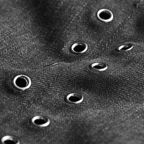 Punk Rave Negro Dieslpunk Jeans Bolsa Desmontable Pantalones Góticos Apocalípticos - Imagen 8 de 9