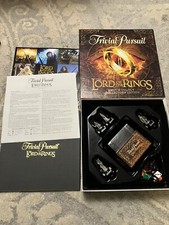 Trivial Pursuit Lord of the Rings Movie Trilogy 2003 with Ring Missing 1 Wedge