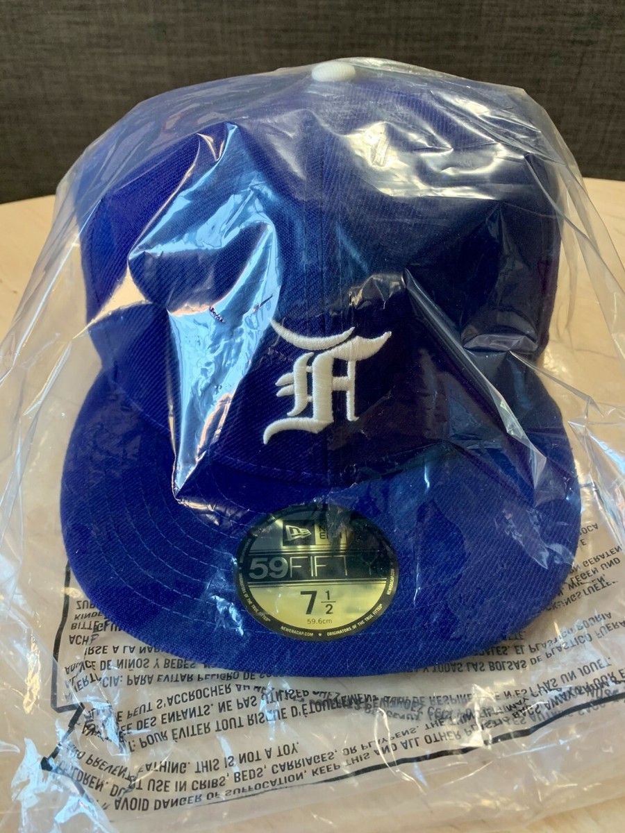 Fear Of God FOG MLB New Era 59FIFTY Royal Blue Cap size 7 1/2