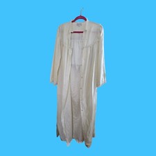 Vitg 1980s, Barbizon Boutique Nightgown Robe Front Open L8"chest 42" Sleeves 22"