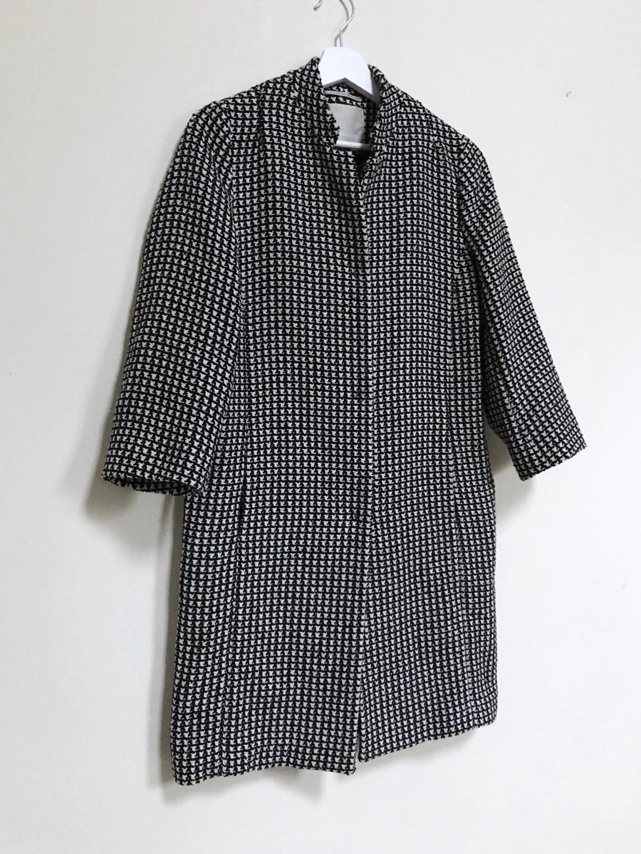 Black and hot sale white houndstooth coat
