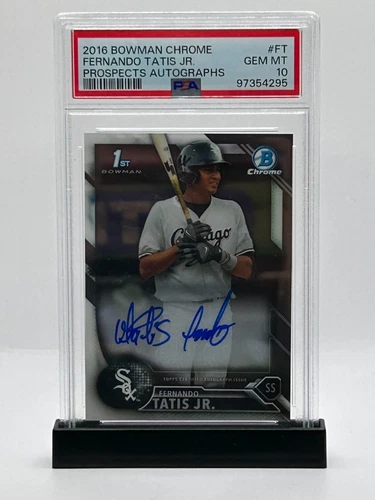 2016 Bowman Chrome - Fernando Tatis Jr. 1st Bowman Auto - PSA 10! - Gem Mint!