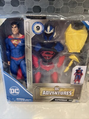 Superman Man Of Steel Action Figure 12'' DC Adventures With Armour Suit New