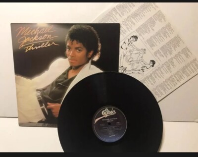 RARE - MICHAEL JACKSON THRILLER RARE COVER ERROR VINYL RECORD QE
