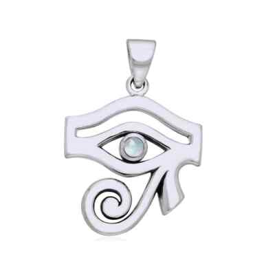 Pendentif Œil D'Horus Entrelacs – Argent 925 – 6.4g – Bijou égyptien #9986