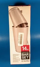 Home Bar Set Expert Cocktail Shaker - 14 Piece Stainless Steel Bar Tools Kit