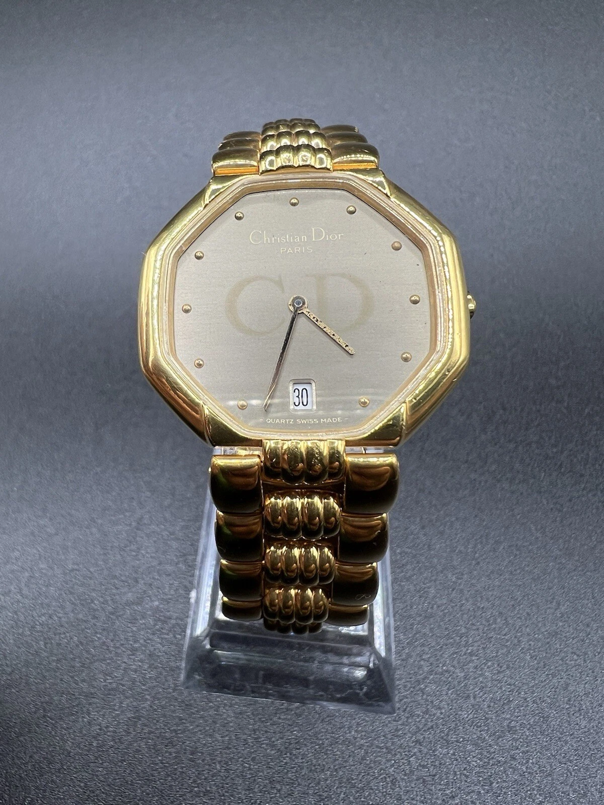 Rare Mémorial Ch. Montre Dior Sultanat d'Oman comme cadeaux royaux   plaqué or suisse