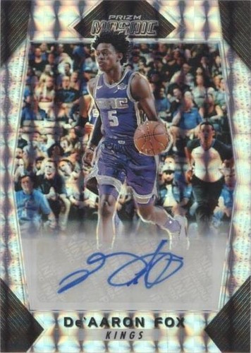 2017 Panini Prizm De'Aaron Fox Silver Prizm RC PSA 10 Rookie Kings