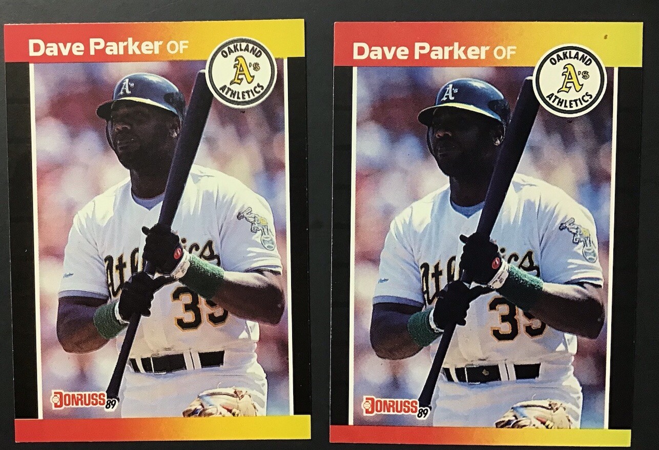 1989 Donruss #150 HALL OF FAME Dave Parker Error Card & Correct FREE SHIPPING