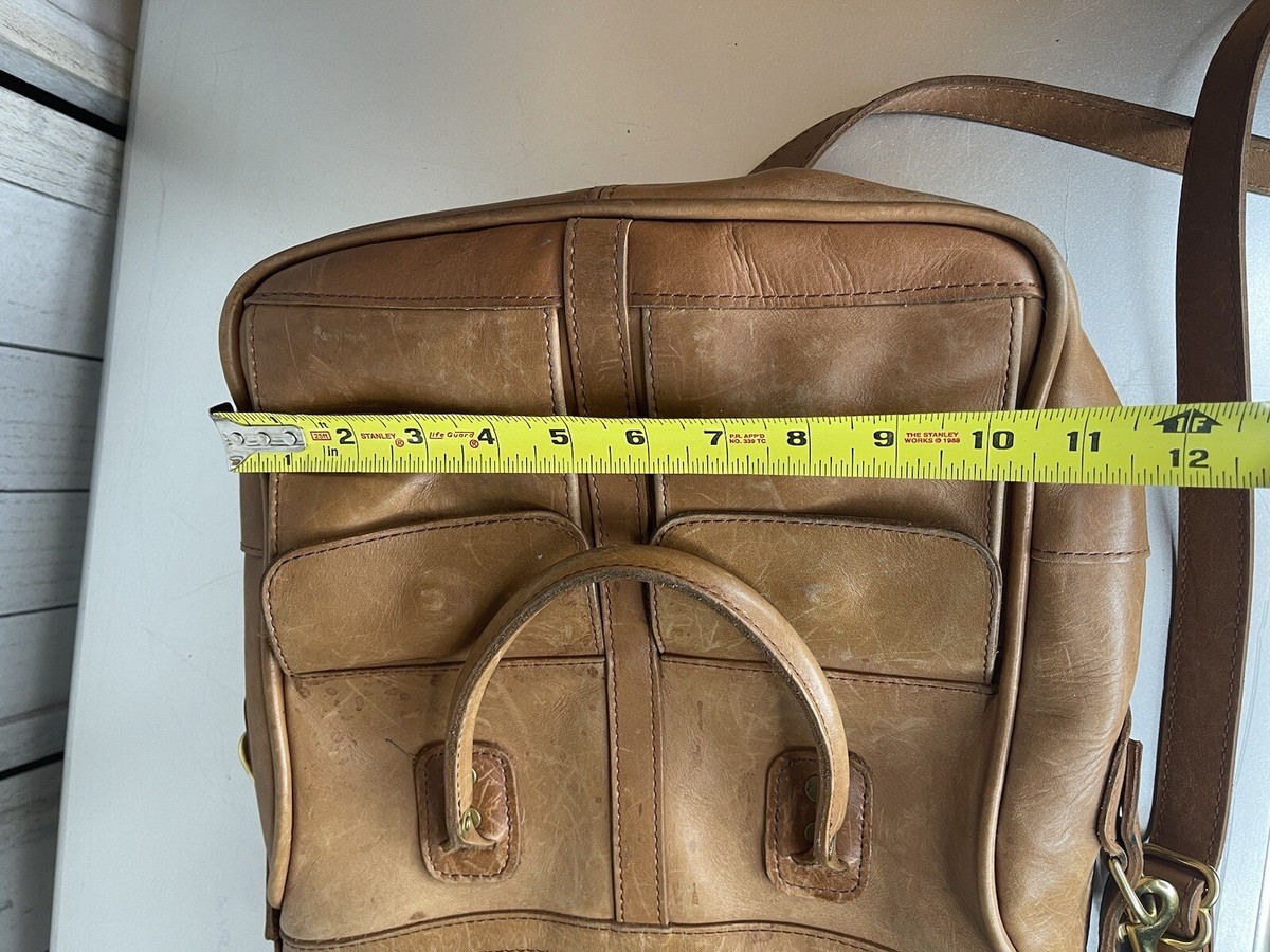 J.W. Hulme Co. Genuine Leather Excursion Tote Bag Double Pocket