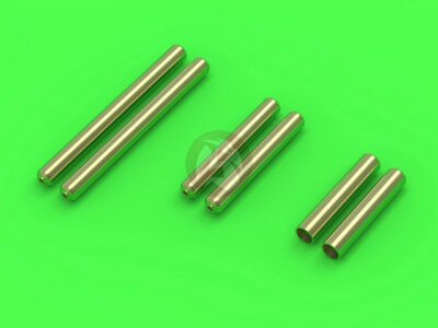 Master 1/72 M2 Browning .50 Cal MG Covered Barrels Late F6F-5 Hellcat AM-72-087