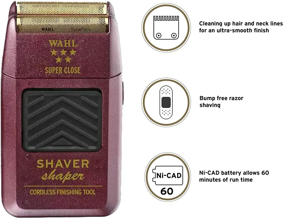 💈 NEW Wahl Professional 5-Star Series Rechargeable Shaver/Shaper #8061-100 💈 - Image 2 of 3