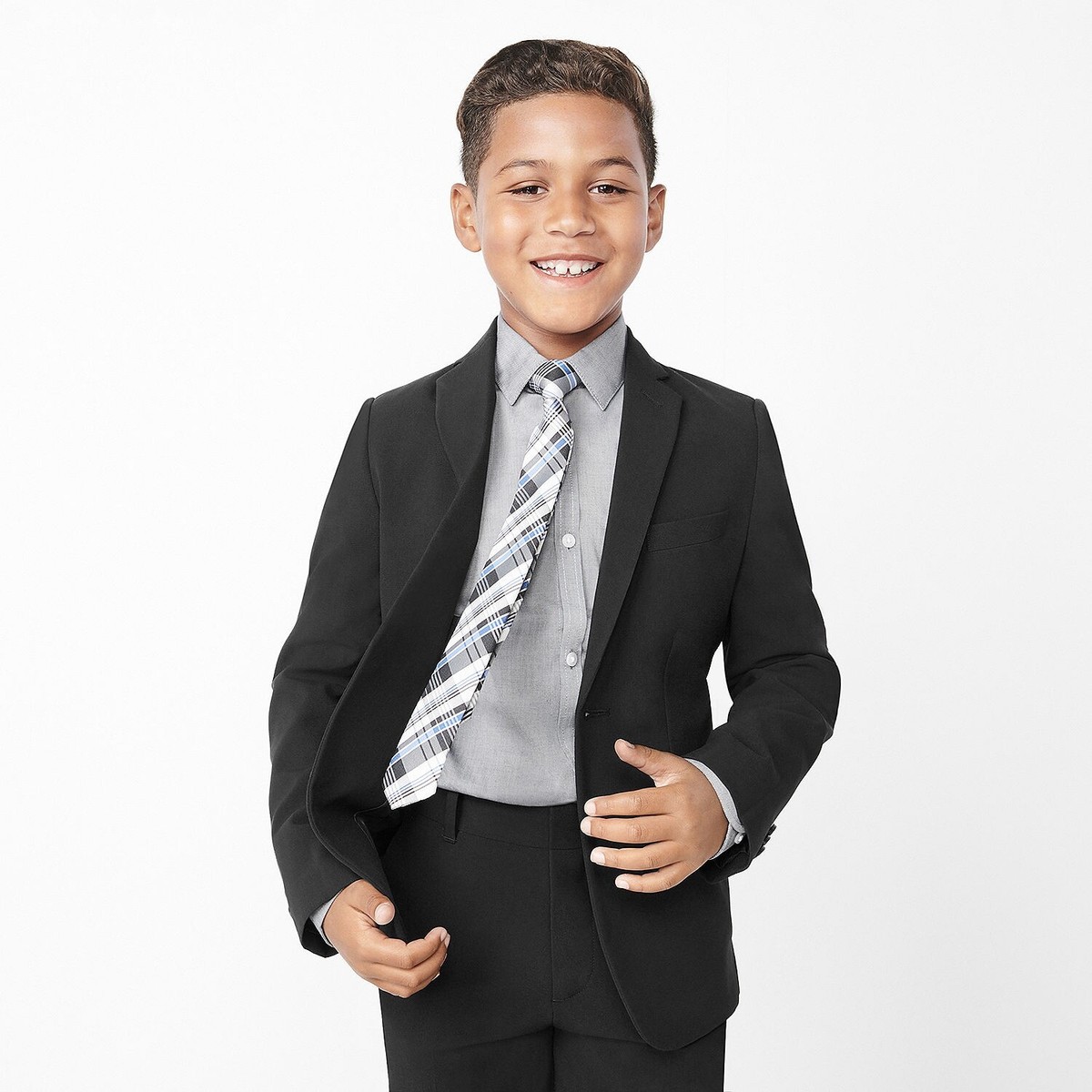 Dress Shirt Van Heusen Boy Suit VAN HEUSEN Kids' Poplin Button-Up Shirt,  Heather Vest, Pants