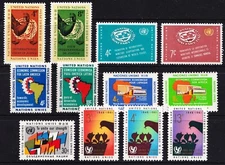 UN - New York . 1961 Year Set (88-99) 12 stamps . Mint Never Hinged