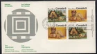 Canada Scott 567a UR Pl Blk FDC - Algonkian Indians