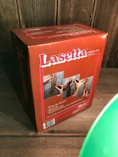 Vtg 1981 Lasetta National Yarn Crafts 38 X 66 Afghan Kit Brown Cream Orange