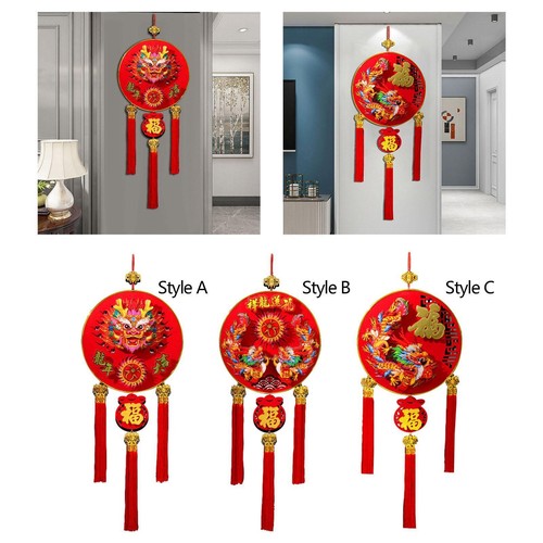 Lanterne Dragon Chinois En Papier 3D - Décoration Suspendue Pour Nouvel An Chinois, Noël - Rouge, Environ 150 Cm - 9