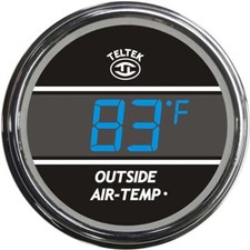 Teltek 201 - Blue Digital Outside Air Temperature Gauge With Ice Warning Teltek 201 - Blue Digital Outside Air Temperature Gauge With Ice Warning