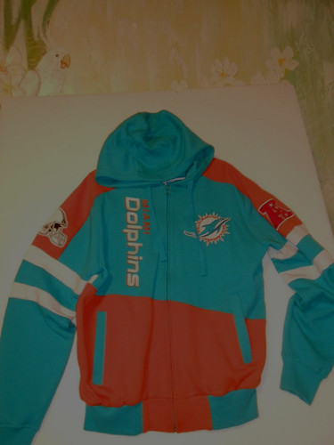 Starter Sweatshirt Miami Dolphins Men's Sz M Aqua Miami Dolphins