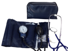 Prima Care Blood Pressure Monitor With Stethoscope - Blue