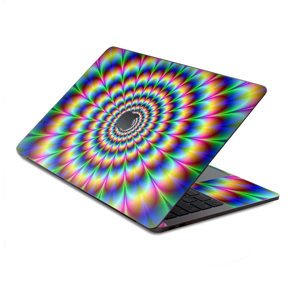Skin Holographique Itsaskin Pour MacBook Pro 13" Retina Touch Bar – Motif Trippy Dizzy