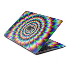 Skin Decal Wrap for MacBook Pro 13" Retina Touch, Trippy hologram dizzy