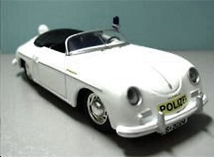 Porsche 356 Cabriolet Police Vanguards 7901 pour diorama et vitrine de voitures 1:43