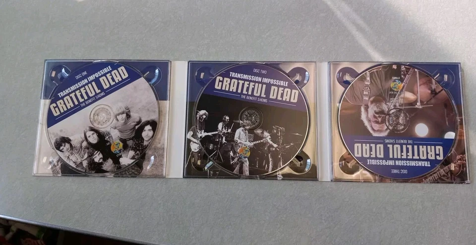 Grateful Dead TRANSMISSION IMPOSSIBLE 3 Benefit Shows 1966 1980 1991 Rare CD  - Image 3 of 3