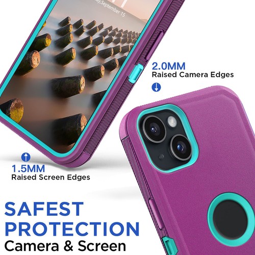 For iPhone 14 13 12 11 Pro Max/14 15 16 Plus XR Case Heavy Duty Shockproof Cover - Picture 29 of 54