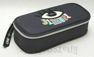 Depesche J1MO71 Lisa und Lena Schlamper Federmappe Dunkelgrau Mäppchen Etui