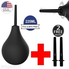 Anal Vaginal Bulb Douche Enema Rectal Colonic Irrigation Syringe Cleaner For Men