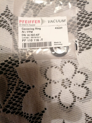 pfeiffer vacuum Centering Ring AI/FPM DN16 ISO-KF  PF 110 116-T