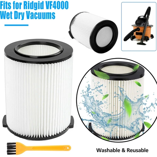 Repuesto de filtro VF4000 para aspiradora de tienda RIDGID lavable húmedo/seco garaje EE. UU. - Imagen 8 de 32